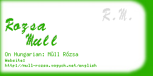 rozsa mull business card
